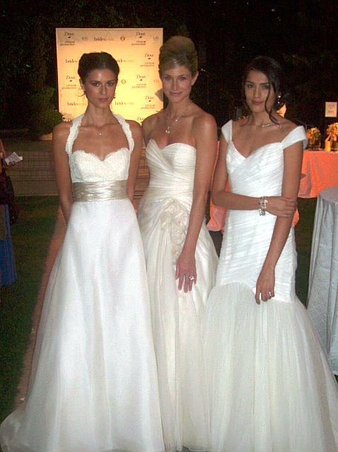 Monique Lhuillier bridal gowns and Tacori jewelry